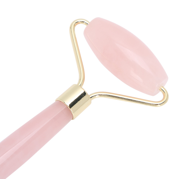 Kasvojen rullaussetti Rose Quartz -kasvomassageri Anti-Aging Ryppy Gua Sha Kauneusväline (Kulta)