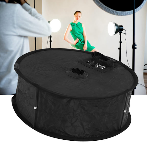 Ringblixt Softbox 17in Blixtdiffusor Fällbar Bärbar med Väska Foto Utrustning för Studio Video Porträtt