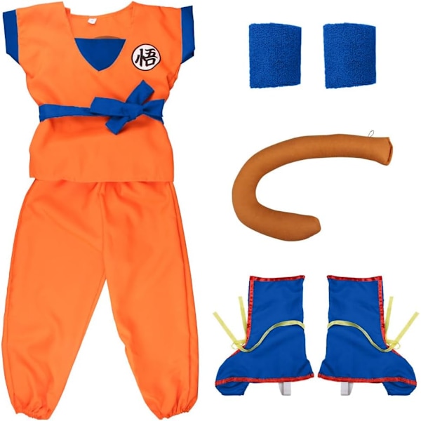 Anime Kostume til Børn Drenge Halloween Cosplay Fuld Outfit Sæt Large Kid