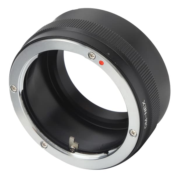 FOTGA OMNEX konverteradapterring til Olympus OM-objektiv til Sony E-mount-kamera
