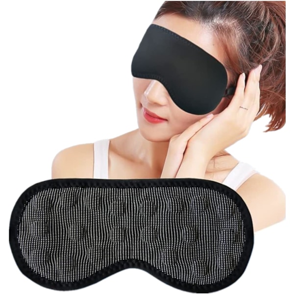 Magnetisk Ögonmask Sov Ögonplåster Fjärrinfraröd Sovmask Justerbar Rem Ögonlock Mjuk Blackout Blindfold Sammet Ögonskydd