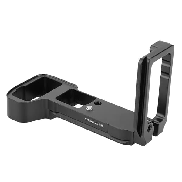 Holdbar Quick Release QR L-formet kamerabeslag Vertikalt greb til Sony A7M3 A7R3 A9 kameraer
