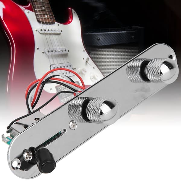 Elgitarr förinstallerad kontrollplatta silver zinklegering musikinstrument tillbehör