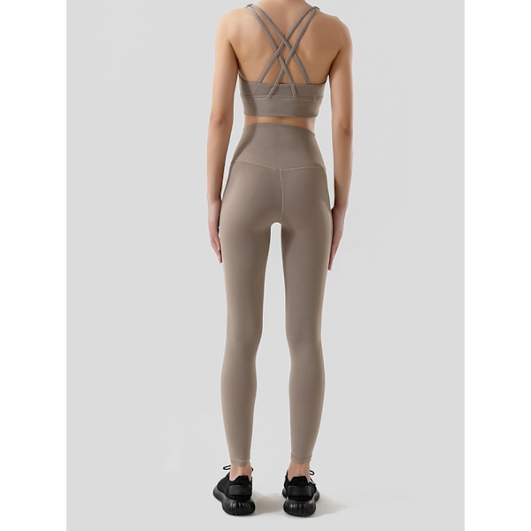 Høje taljemønstrede leggings til kvinder - Smøragtige bløde mavekontrol trykte bukser til træning Yoga (XL)