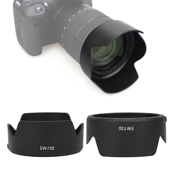 EW-73D Högkvalitativt kamerahuvud i plast för Canon EF S 18-135mm f / 3.5-5.6 IS USM