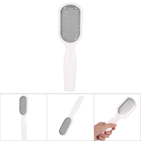 Hard Dead Skin Callus Remover Pedicure Foot Rasp File Scraper Feet Care Tool (Hvit)