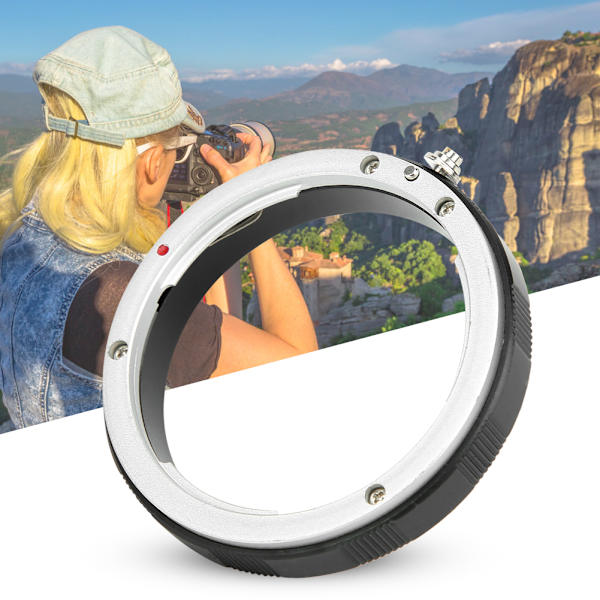 Objektivadapterring för Canon EOS-fattning SLR-objektiv till M60*0,75 skruvgängsgränssnitt