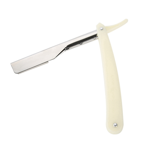 Barber Rakblad Rakblad Hårklippare Salong Fällbar Blad Rakblad med Blad Vit