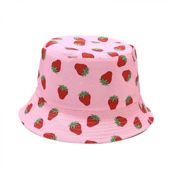 Unisex Tryckt Vändbar Bucket Hat (HATM015)