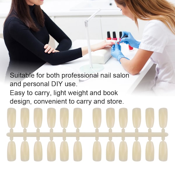 Professionel 120 farver neglekunst farvekort neglelak gel farve display bog manicure værktøj 02#
