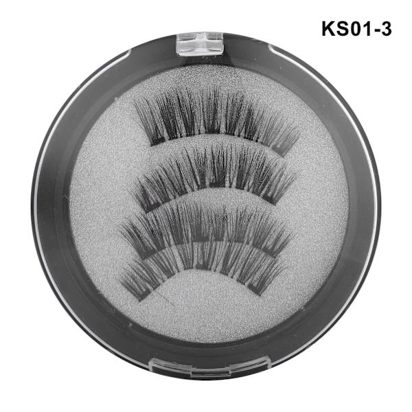 Trendikkäät magneettiset tekoripsien volyymi pehmeät keinotekoiset ripset KS01-3