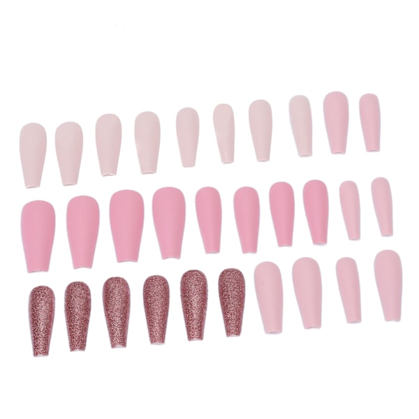 30 st falska nagelspetsar set full cover lång typ fashionabla tryck på falska naglar konstspetsar 0070 6A