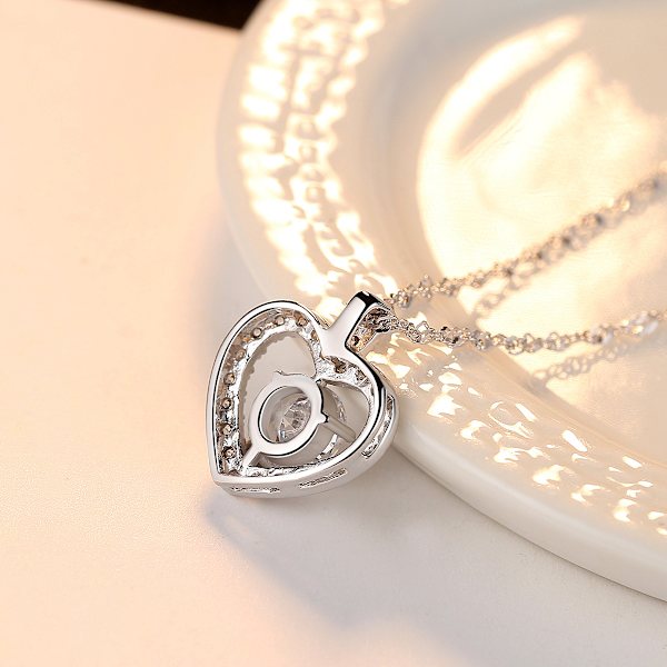 925 Sterling Hopeaa Koru Zirkon Riipus Kaulakoru 18\", Lahjat Naisille, Äitienpäivälahjat, Syntymäpäivälahjat Naisille, Kaulakorut Naisille