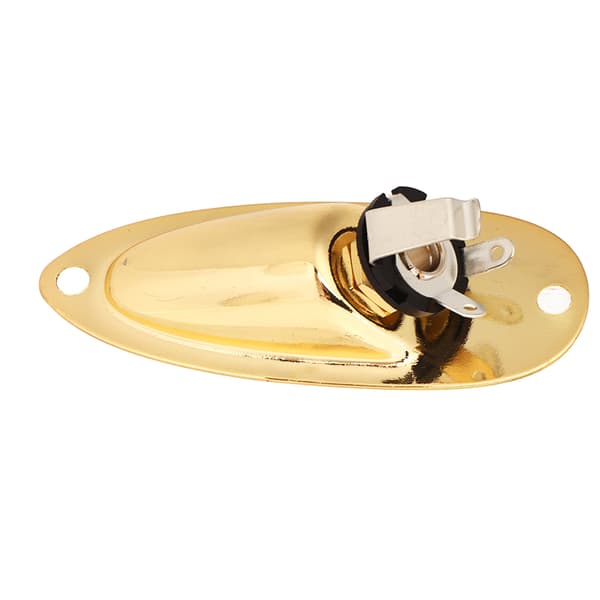 Båd Guitar Output Jack Guld Metal Elektrisk Guitar Pickup Output Input Jack Stik Socket Plade Sæt