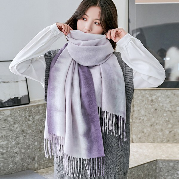 Pashmina-skjerf for kvinner, sjal, omslag, aftenkjoler, myke, store skjerf til bryllupsgaver (lilla)