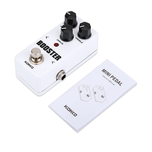KOKKO FBS2 Mini Booster 2 Band EQ Gitarr Effekt Pedal Gitarr Tillbehör