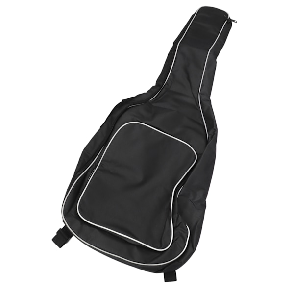 Gitarrväska med vadderad gigbag, vattentät, tjock vit sidobomull, axelrem
