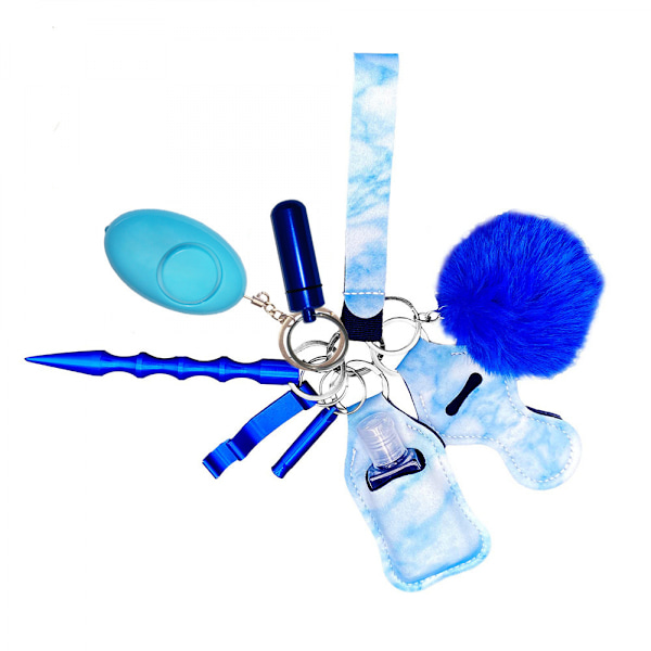 Nøkkelringsett for kvinners beskyttelse, 11PCS Bead Keychain Armbånd Fullt sett, Selvforsvar Nøkkelringsett