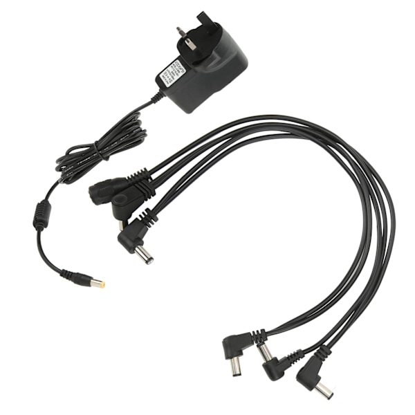Strömadapter 9V Plastgitarr Multieffekt 1 till 5 C2T Linje Industriella Verktyg 850mA AC100‑240VUK-kontakt