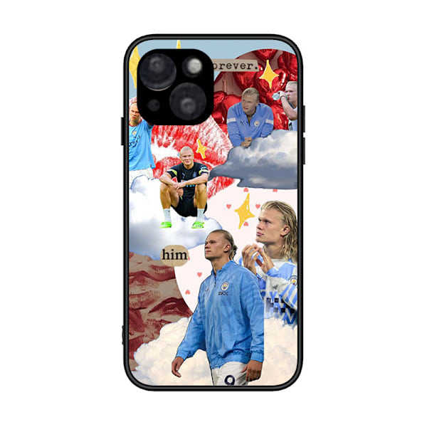 Man City FC Erling Haaland 2022/23 Första Laget Mjukt Gel Skal Kompatibelt Med iPhone 15 Pro