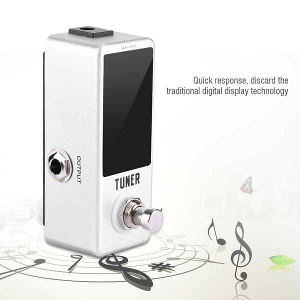 LT-910 Rowin Monoblock Effect LED Elektrisk Gitar Tuner