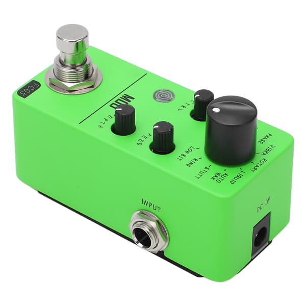Elektrisk guitar effektpedal 11 typer klassiske effekter 1/4in mono lydinterface mini modulation pedal