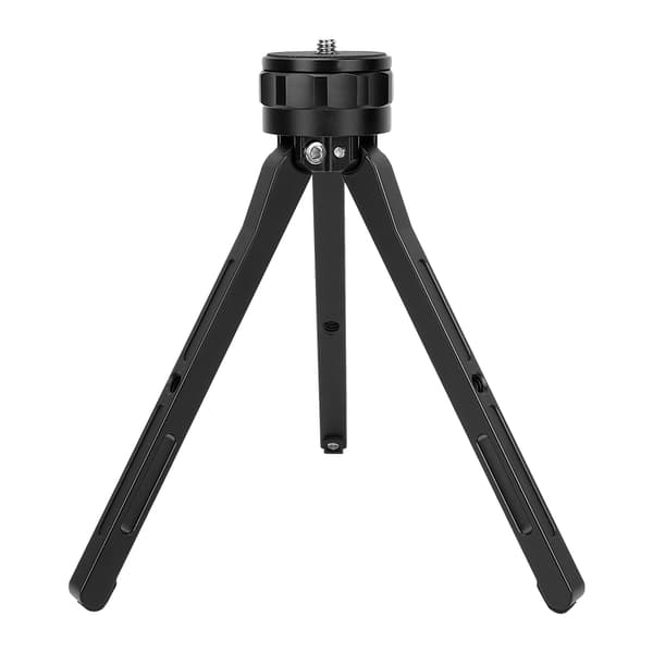 Justerbart skrivebordstativ for kamera, telefonfotografering, bærbart