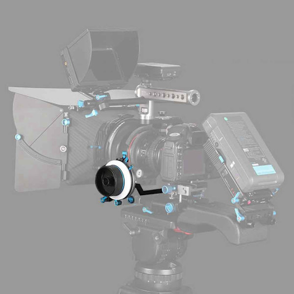 Universell dämpning exakt fokusering följ fokus för 15 mm stänger rigg passar för DSLR-video (15 mm)