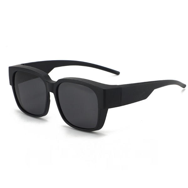 Ett par polariserade solglasögon för körfiske UV400-skydd (sandsvart ram grå lakan)