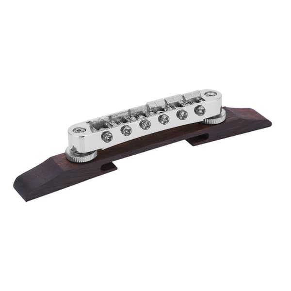 Rosenträ Basbro för SG LP Typ Jazzgitarr Musikinstrument Tillbehör(Silver)