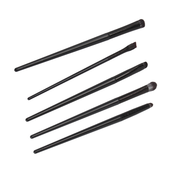 5 stk Eyeliner Smudge Makeup Brush Profesjonelt Mykt Øye Kosmetisk Vinklet Penselsett for Hjem