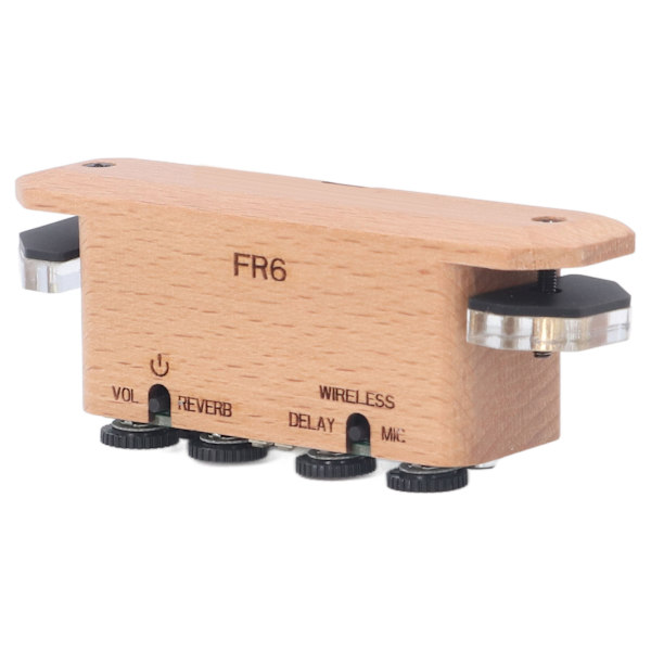 Vibrationsljudhålsmikrofon Inbyggd Reverb Delay Trägitarrljudmikrofon för konsert