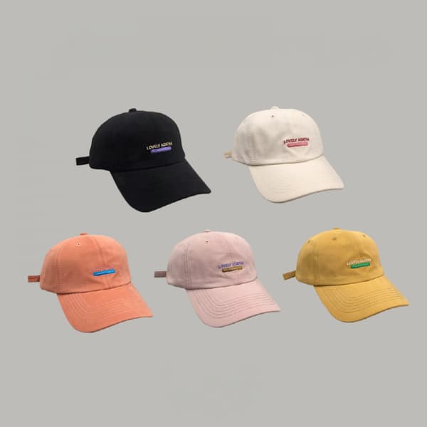Dotpet Brevbrodert Hat Justerbar Baseball Cap (Gul)