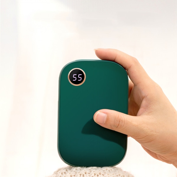 Håndvarmere Genopladelige, 10000mAh Elektrisk Håndvarmer & Hurtig Opladning Power Bank, 15 Timer Langvarig Varme, Bærbare Håndvarmere