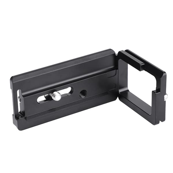 Sort aluminiumslegering Quick Release L-plade lodret håndgrebbeslag til Sony A6000 A6300 A6500 kamerahus