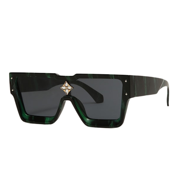 Kvadratiska Oversized Solglasögon för Kvinnor Män Flat Top Fashion Shades