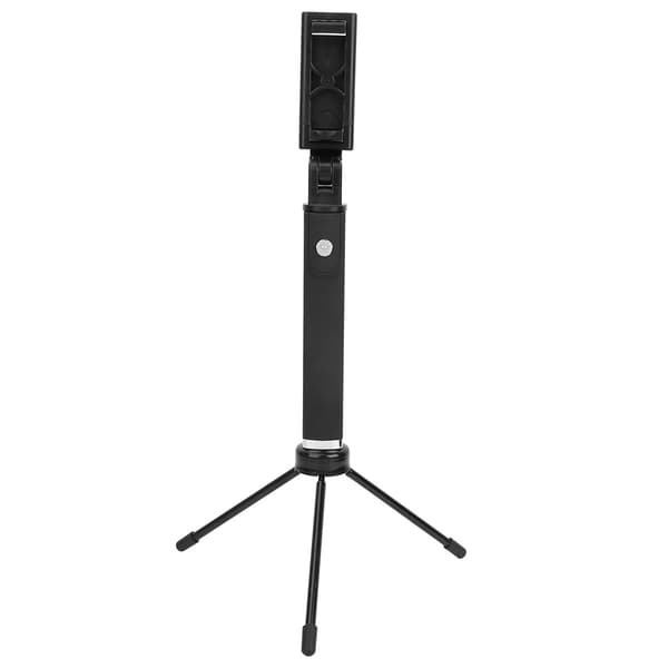 2 i 1 Bærbar 360° Rotation Bluetooth Selfie Stick Bordstativ med Spejl