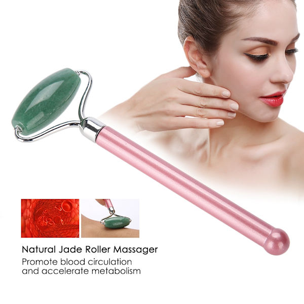 Ansiktsmassage Naturlig Enkel Jade Roller Ansikts Skönhet Anti Aging Guasha Massager Ametist