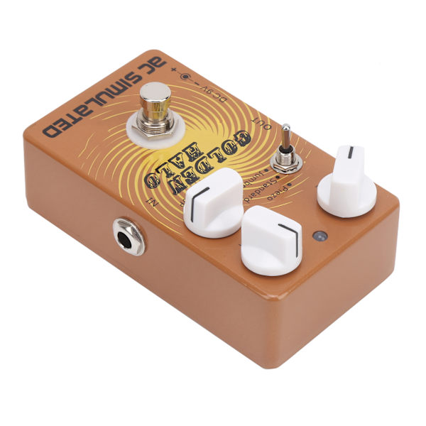 AC Analog Pedal Elektrisk Gitar Effektdeler 3 Moduser Musikkinstrument Tilbehør