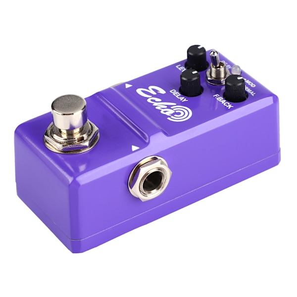 Mini Metal Shell Analog ECHO Kitaraefektipoljin True Bypass -instrumenttivarusteella