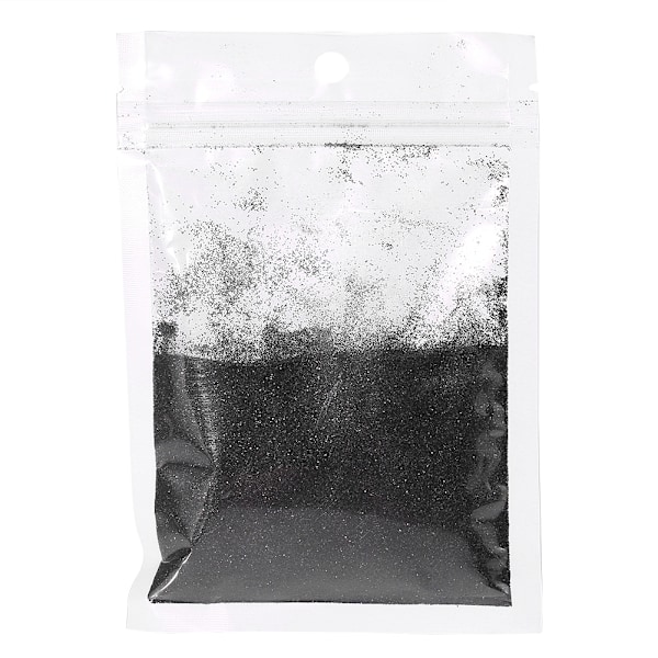 Multikromatisk fargerik lysende skimrende galakse glitter fint neglekunstpulver svart