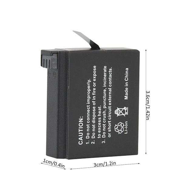 AHDBT-401 Batteri Passar till Gopro Hero 4 Kamera 3.8v 1600mAh