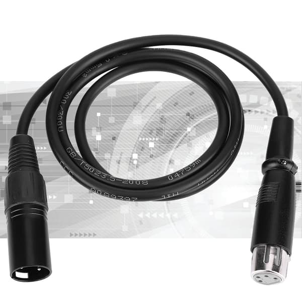 4-bens XLR han til XLR hun strømkabel adapter XLR til XLR hun ledning 100 cm