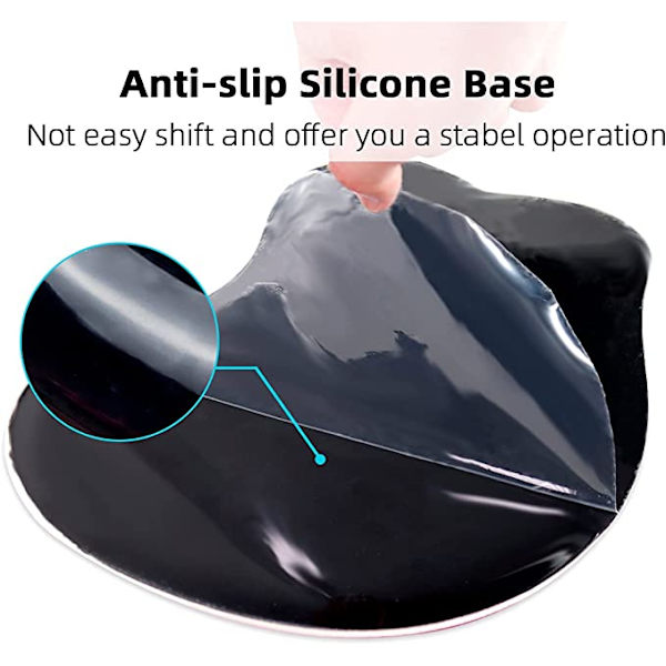 3D musematte med håndledsstøtte, søde musepads med skridsikker silikone anime til hjemmekontoret, der arbejder og studerer let skrivning, kattemand