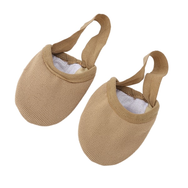 Halvsula Dansko Breathable Stretchy Halksäker Halvsula Ballettofflor för Dans Yoga Träning Hudfärg S