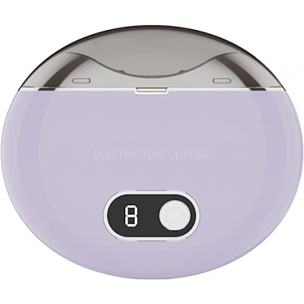 Automatisk nagelklippare, elektrisk nagelklippare automatisk säker fingernagelsax och fil uppladdningsbar nagelklippare