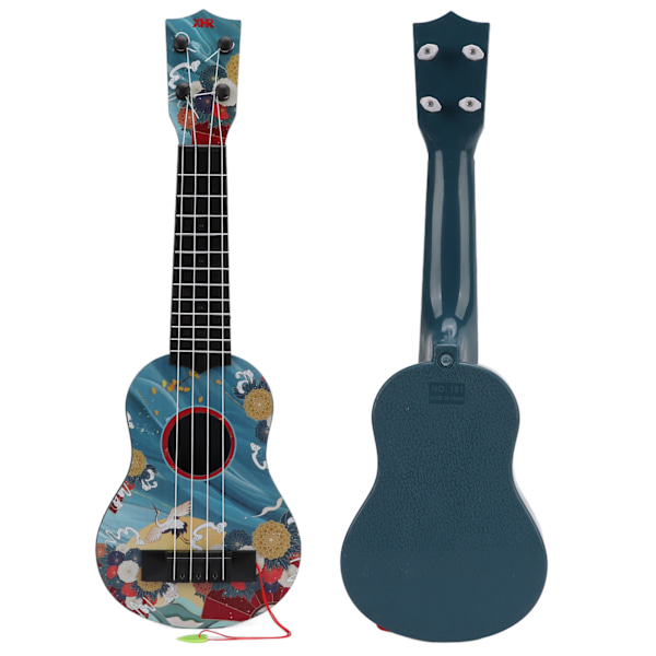 Barne Ukulele Mini Plast Gitarre Musikinstrument for førskolebarn Gave Blå