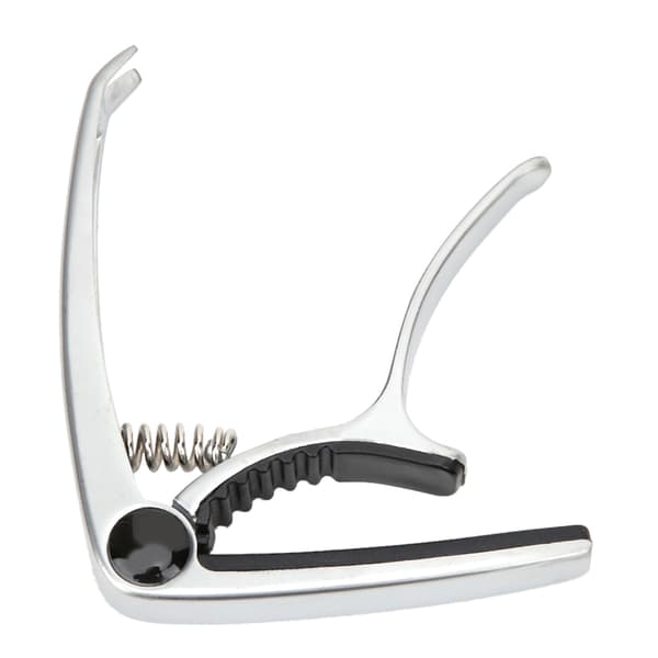 Gitarr Capo Clamp Key Tuner Zinklegering för Folk Gitarr Musikinstrument TillbehörSilver
