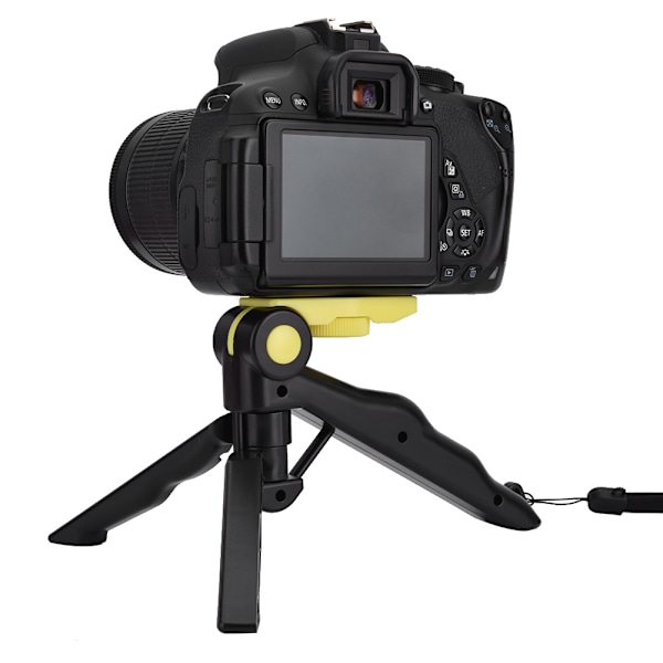 Telefonhållare Tripod Handheld Stabilisator Handgreppsfäste för Smartphone IPhone Gopro (Gul)