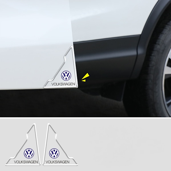 Auton etuoven törmäyssuojakulmat, PVC-ovipuskurin reunan naarmuuntumisenestokalvo - Volkswagen (kaksipakkaus)